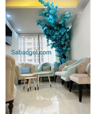 درخت شکوفه آبی رنگ